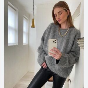 Toteme Boxy Knit Alpaca Sweater